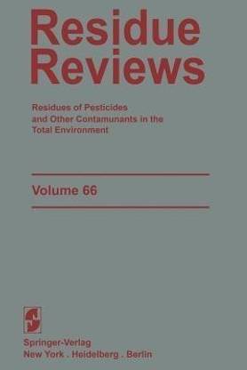Residue Reviews