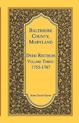 Baltimore County, Maryland, Deed Records, Volume 3