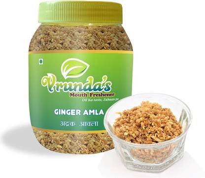 Vrundas Ginger Amla ; Adrak Amla ; Ginger Gooseberries Amla Mouth Freshener