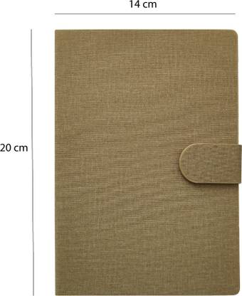 Modaro A5 Size Diary Style Writing Pad Ruled Notebook Memo Pad with Daily Planner Sticky Notes and Pen A5 Note Pad Ruled 75 Pages
