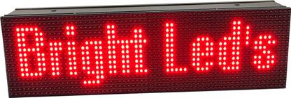 BRIGHT LED's LED Moving Display Board/Scrolling RED Colour Messenger Advertising Display Board with WIFI Operated Ultra Bright Indoor/Outdoor BL25R WIFI LED Display