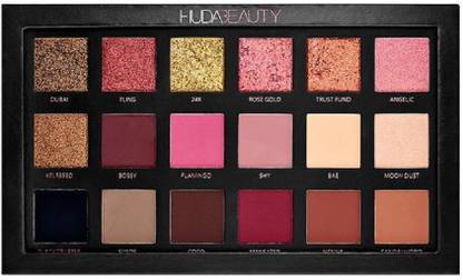 Sara Enterprise huda beauty eyeshadow palette textured shadow rose_gold edition 45 g