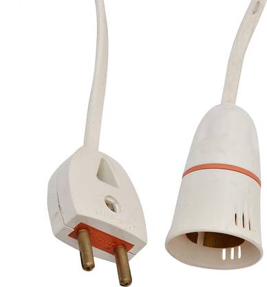 Electro Factory fixed 9 Meter Wire wih Bulb Holder and 2Pin Plug Plastic Light Socket