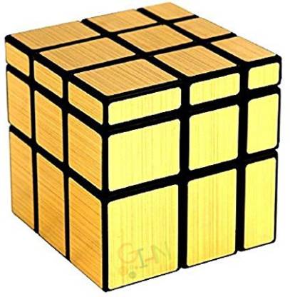 Gi4n Mirror Cube 3x3 Cube High Speed Gold Mirror Magic Cube 3x3 Mirror Cube Brainstorming Puzzle Game Toy