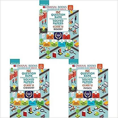 ISC QUESTION BANK CLASS 12 (SET OF 3 BOOKS) Physics, Chemistry, Biology (Reduced Syllabus For 2021)