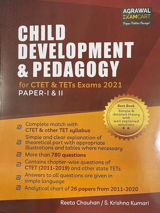 CHILD DEVELOPMENT AND PEDAGOGY For CTET & TETs EXAM 2021 PAPER 1-2