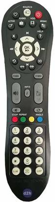 BhalTech in-Built D2H Set-Top Box Led LCD Tv Compatible for  LED LCD with D2H -Black VIDEOCON Remote Controller