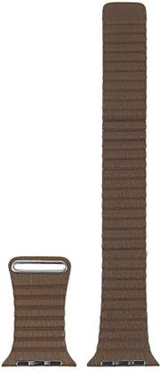 Slugabed Adjustable Leather 38mm/40mm Band with Ultra Secure, Strong Magnetic Closure Brown Smart Watch Strap