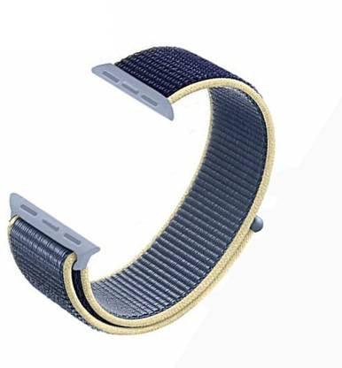 Tingtong Soft Lightweight Breathable Nylon Loop Sport 42mm/44mm/45mm Alaskan Blue Smart Watch Strap