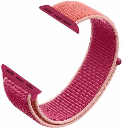 Slugabed Soft Lightweight Breathable Nylon Loop Sport 42mm/44mm Pomegranate Smart Watch Strap