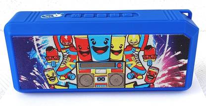 Joy Medium Size Rectangular Shape Boom DTS Wireless Speaker with Bluetooth/FM Radio/Aux in/USB Host/TF Card/with Hands-Free Calling, Rechargeable Battery 5 W Bluetooth Speaker