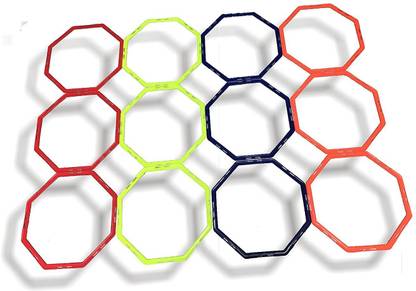 ALPHA Sports Super Speed Hexagonal Agility Ladder for Track and Field Sports Training Hoop Set