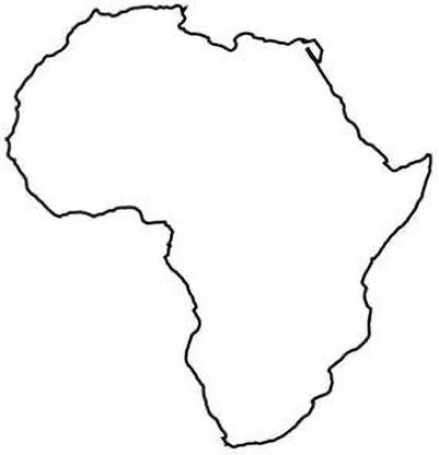 Africa SKTB01ILYZURE Map Stencil