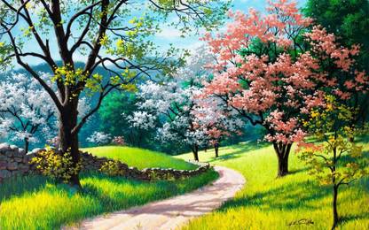 anshul internet point 45.72 cm BEAUTIFUL SCENERY 31 Self Adhesive Sticker