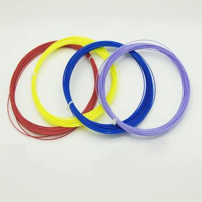 livo Badminton string 0.77 mm - 10m 2 pair , Multi color 0.7 Badminton String - 10.5 m
