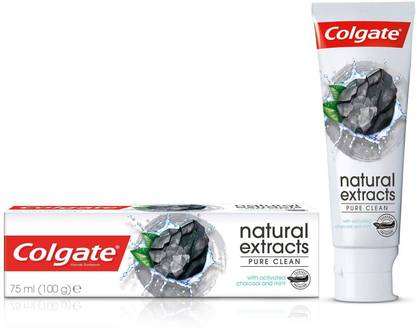 Colgate Natural Extracts Pure Clean Activated Charcoal And Mint Imported Toothpaste