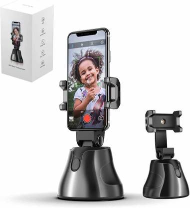 KolorFish Robot 360 Rotation Auto Tracking Holder Tripod Smart Following Face and Object Intelligent shootings Phone Mount,AI Robot Tripod for Phone Tripod