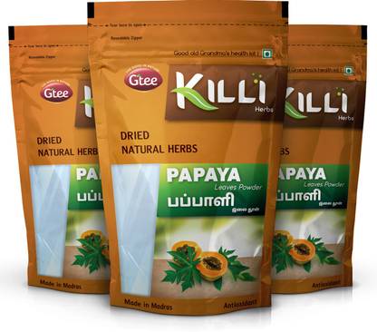 KILLI Papaya Leaves Powder, 100g (Pack of 3)