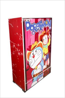 Dezineinnovation Customized 3D Designs Wooden Kids Almirah\WardrobeCupboard/Shoe Rack (4 feet) Solid Wood 2 Door Wardrobe