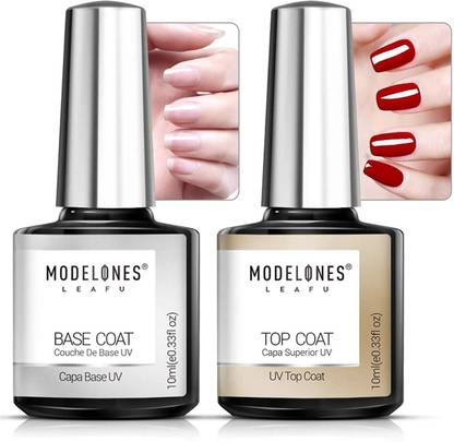 MODELONES Soak Off Gel Lacquer Professional 10ml Gelpolish Base and Top Coat Varnishes Primer Nail Art Uv Gel Nail Polish transparent