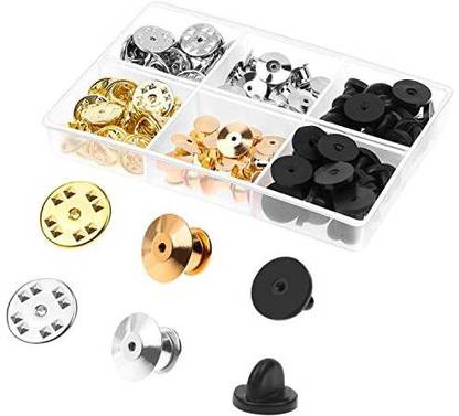 selizo Pin Backs, 84Pcs Locking Pin Backs Lapel Push Pin Keeper Blank Pin Locks For Disney Pins, Lapel Pins, Enamel Pins, Broo