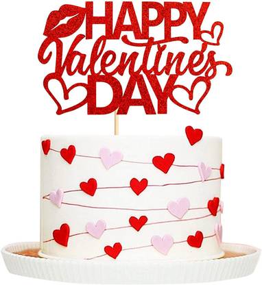 Festiko Happy Valentine's Day Cake Topper
