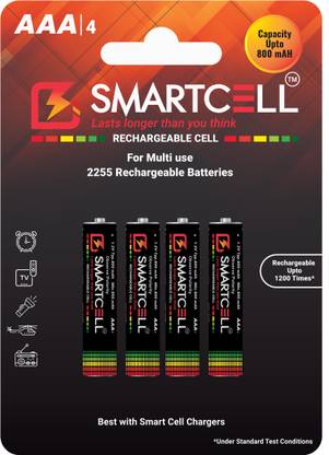 Smartcell AAA Ni-MH Rechargeable 800mAH  Battery