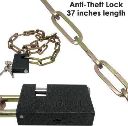 Nexshop Metal Chain, Multipurpose Use Bike, Bicycle, Car, Luggage, Channel Gate Security Chain Lock