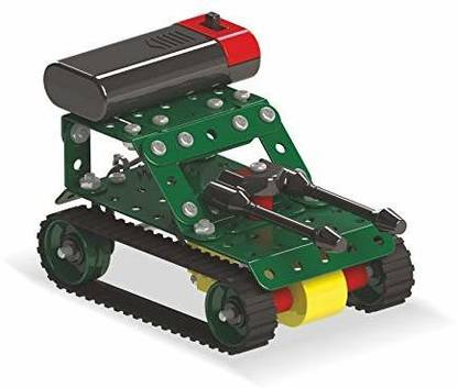 MECHANIX Battle Station Transporter Series, 353 Pieces in The Game, Can Make 5 Different Tanks Models and 1 Truck, Made in India Game, for 8+ Years of Kids