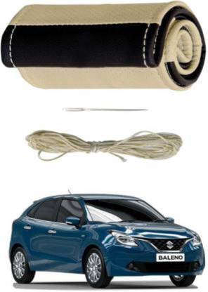 s mangalam Hand Stiched Steering Cover For Skoda Baleno, Creta, Polo, i20, Swift, Laura