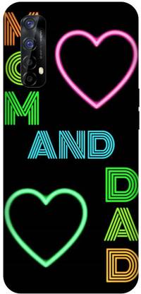 UMPRINT Back Cover for Realme Narzo 20 Pro/Realme RMX4022 Mom And Dad Love Text Printed Back Cover