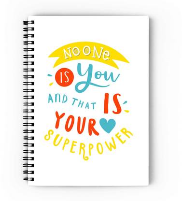 epheriwala No One Is You And That Is You Superpower A5 Diary Unruled 160 Pages
