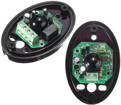 Ihc Black Photoelectric Infrared Detector Single Beam Alarm Infrared Sensor as Home Door Security System Educational Electronic Hobby Kit
