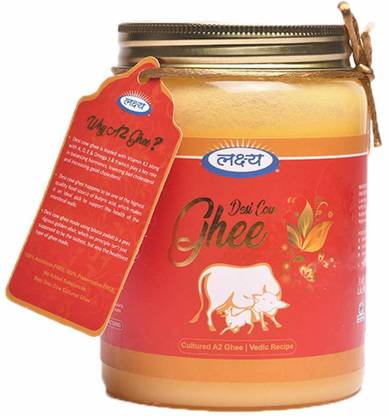 Lakshya A2 Desi Cow Ghee, Traditional Mason Jar