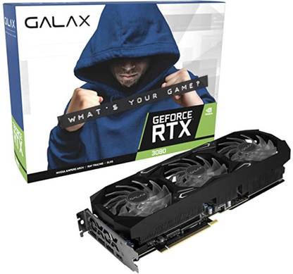 GALAX GeForce Nvidia RTX 3080 SG GDDR6X 10 GB NVIDIA Chipset 10 bit 1710 MHz Graphics Card