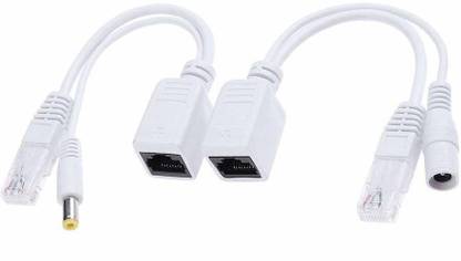 LipiWorld Power Over Ethernet PoE Injector Splitter Adapter PoE Cables Lan Adapter