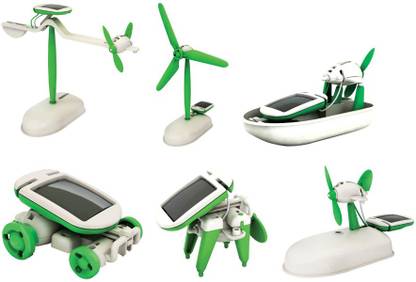 EMOB Educational 6 In 1 Solar Power Energy Robot Toy Kit