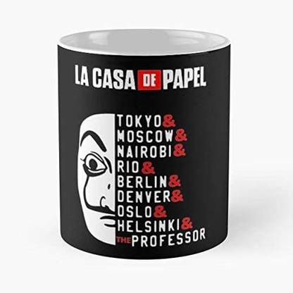 Aura Trading Company Money Heist Coffees Ceramic Coffee Mug