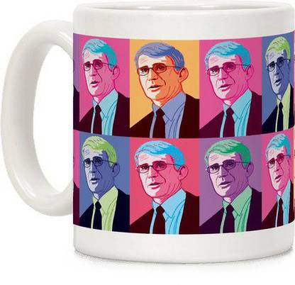 Sky Dot anthony fauci pop art Ceramic Coffee Mug