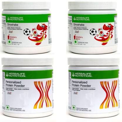 HERBALIFE Dinoshake nutritional children’s drink mix - Strawberry With Protein Powder 200 g Plant-Based Protein