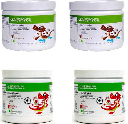 Herbalife Nutrition Dinoshake nutritional children’s drink mix - Strawberry And Chocolate flavour Plant-Based Protein