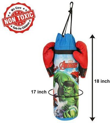Mt hub Blend Marvel HULK Boxing Set with 2 Gloves & 1 Headgear for 3-10 Years Kids Hanging Bag