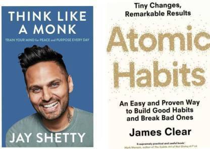 Atomic Habits + Think Like A Monk) Best Novels