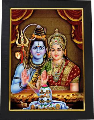 101Temples Shiva Parvathi Religious Frame