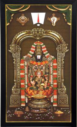101Temples Tirupati Balaji and Lakshmi Religious Frame