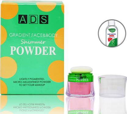 ads Gradient Face & Body Shimmer Powder, (A8667-04), 9.5g With Lilium Hand Cleanser