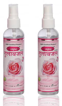 GANPATI HERBAL Rose Water Spray Set of 2 Men & Women