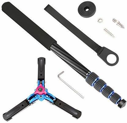 Neewer Extendable Camera Carbon Fiber Monopod with Removable Foldable Tripod Support Base Monopod Kit