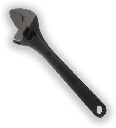 De Neers DN-1173/12 Heavy Duty steel single sided Adjustable Wrench 300 MM 12 Inch(Grey) Single Sided Pipe Wrench