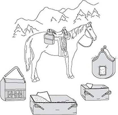 Suitability 7291 Saddle And Hay Bags Equestrian Sewing Pattern (Pattern Only)